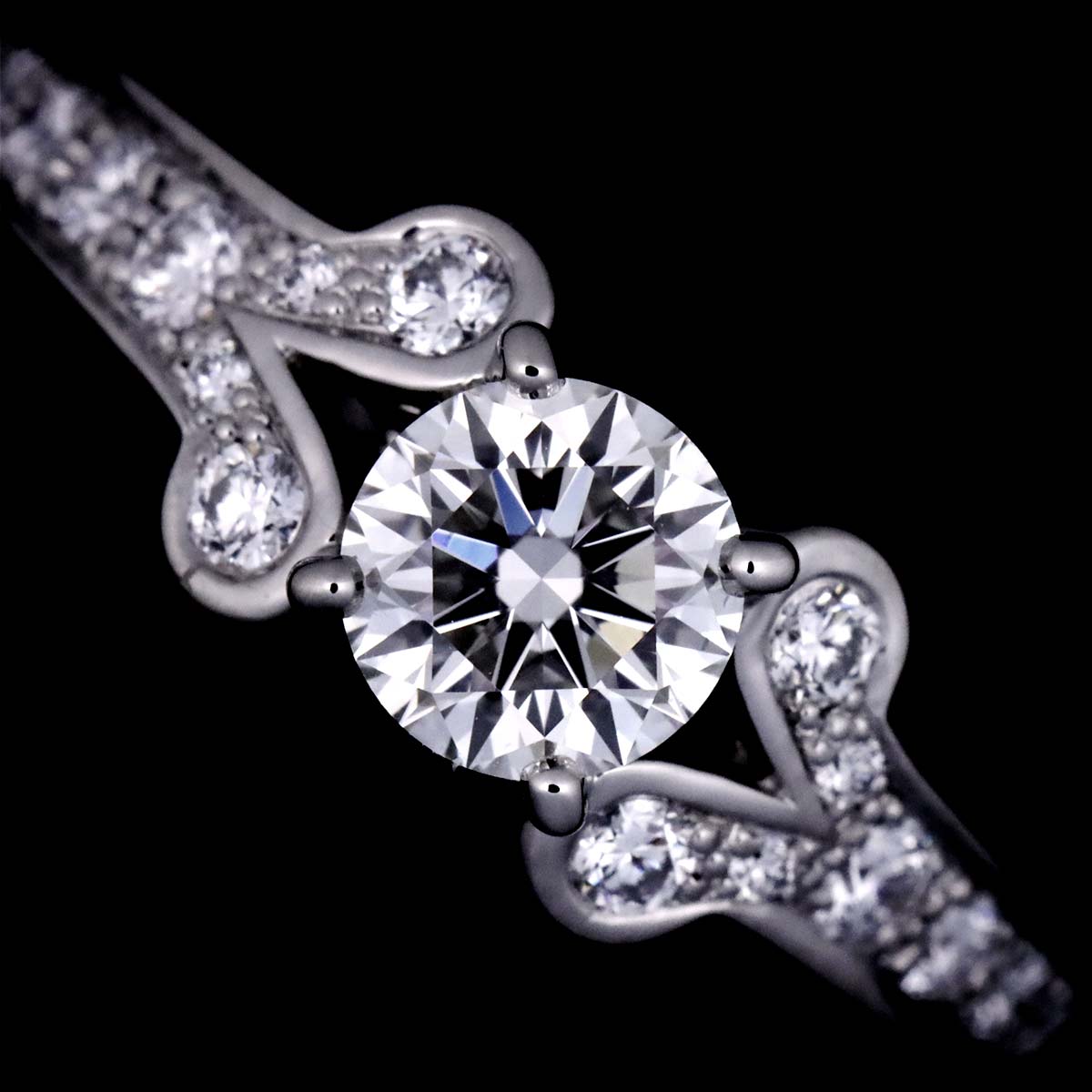 Cartier Ballerine Diamond 0.60ct G/VVS2/3EX Ring Pt Size51 5.5-5.75(US)