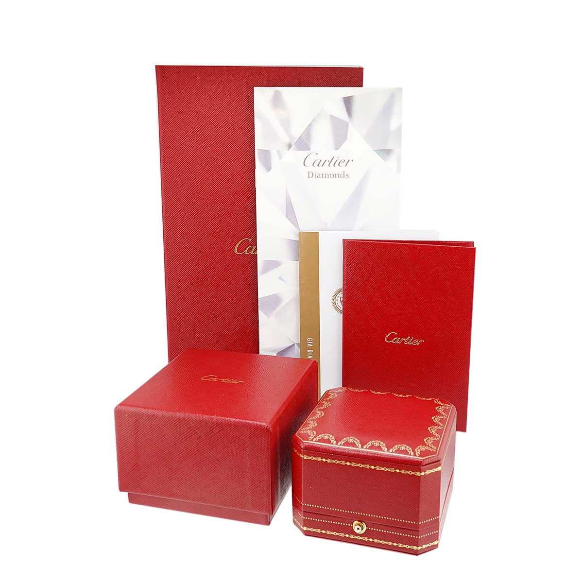 Cartier Ballerine Diamond 0.60ct G/VVS2/3EX Ring Pt Size51 5.5-5.75(US)