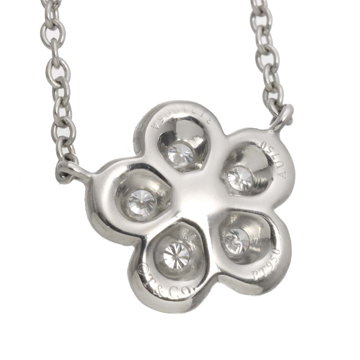 Garden Flower Diamond Necklace Platinum 18K PG 750