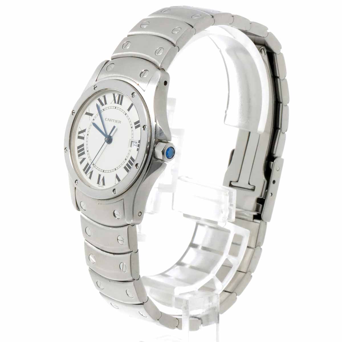 Santos Cougar MM W20027K1 White Dial Quartz Boys Wrist Watch