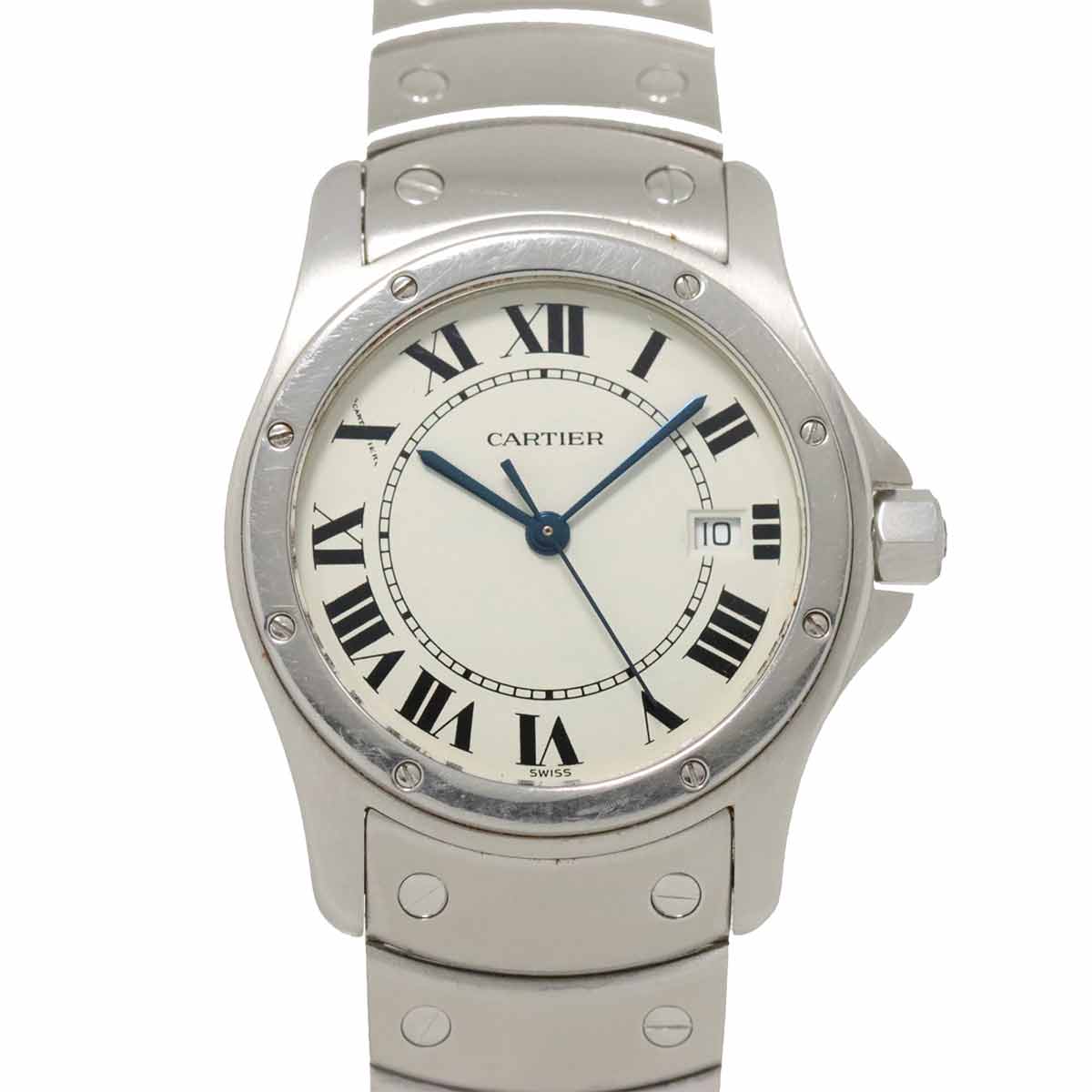 Santos Cougar MM W20027K1 White Dial Quartz Boys Wrist Watch