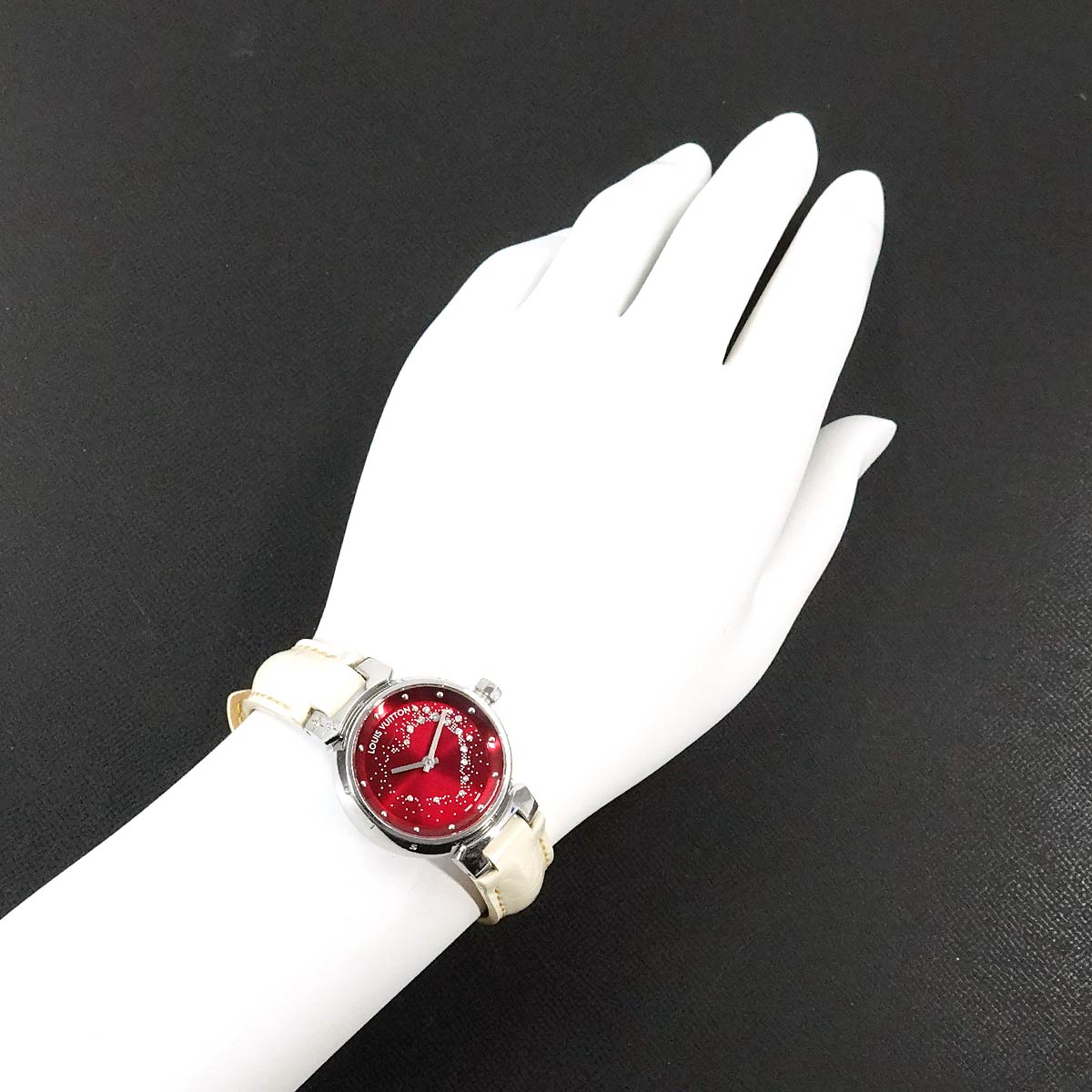 Tambour Attraction heart Diamond Q12M2 Red Dial Ladies