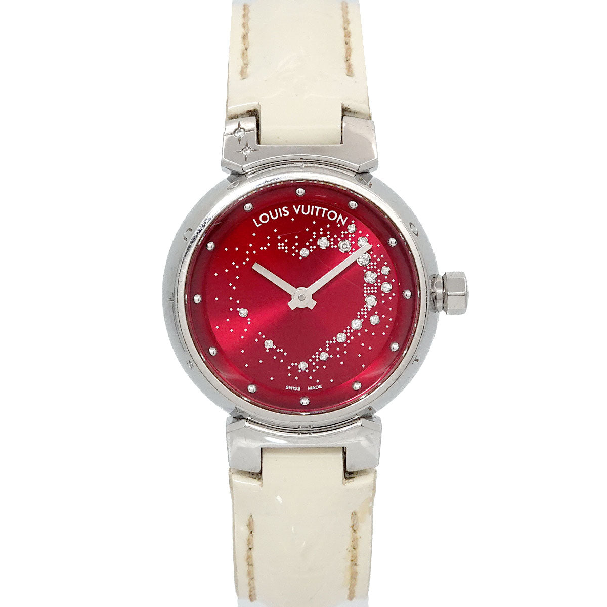 Tambour Attraction heart Diamond Q12M2 Red Dial Ladies