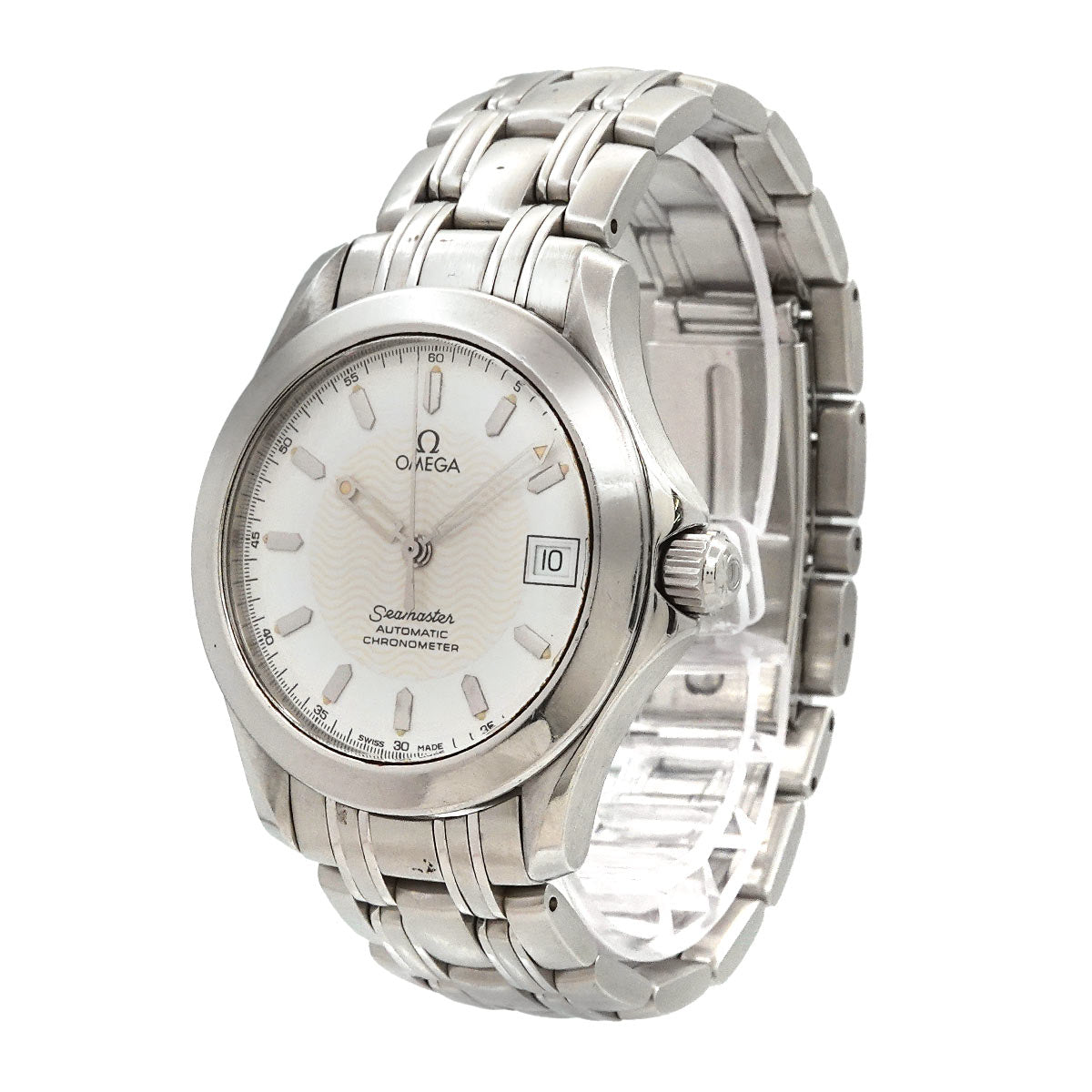 Seamaster 120m 2501.21 Automatic Date White Dial Mens Watch