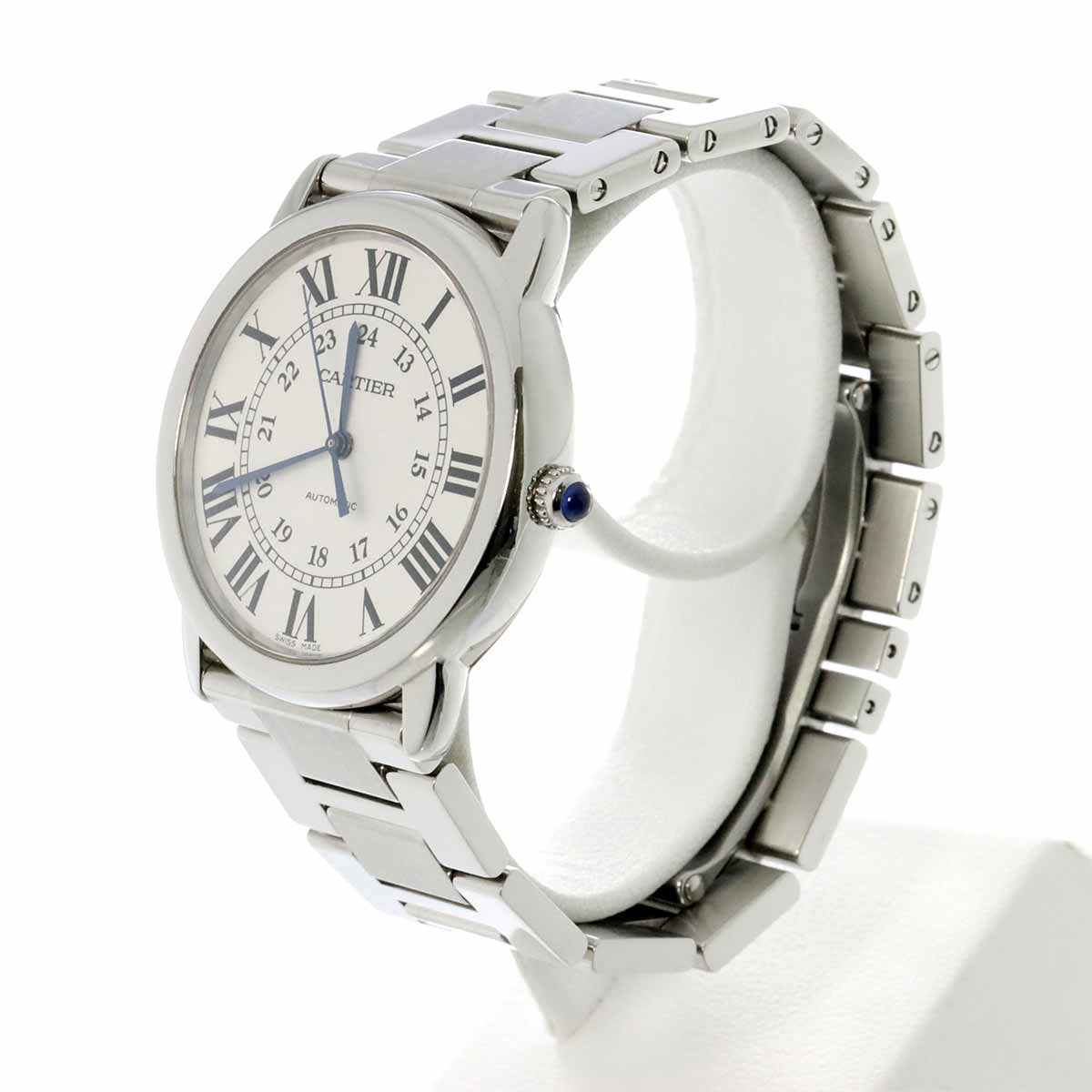 Rondesolo De Cartier WSRN0012 Automatic Silver Dial Mens