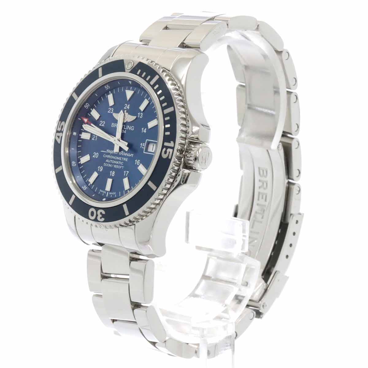 Superocean II A17365 Automatic Date Blue Dial Mens Watch