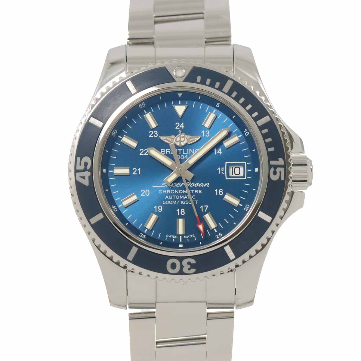 Superocean II A17365 Automatic Date Blue Dial Mens Watch