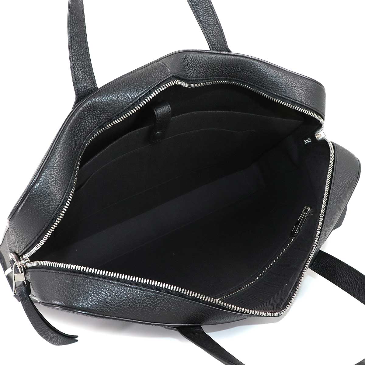 Goya Briefcase Business Shoulder Bag Leather Black