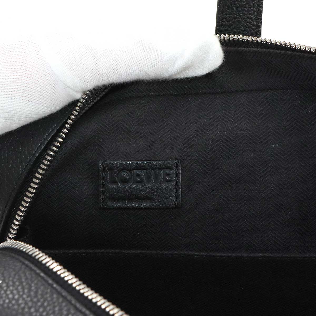 Goya Briefcase Business Shoulder Bag Leather Black