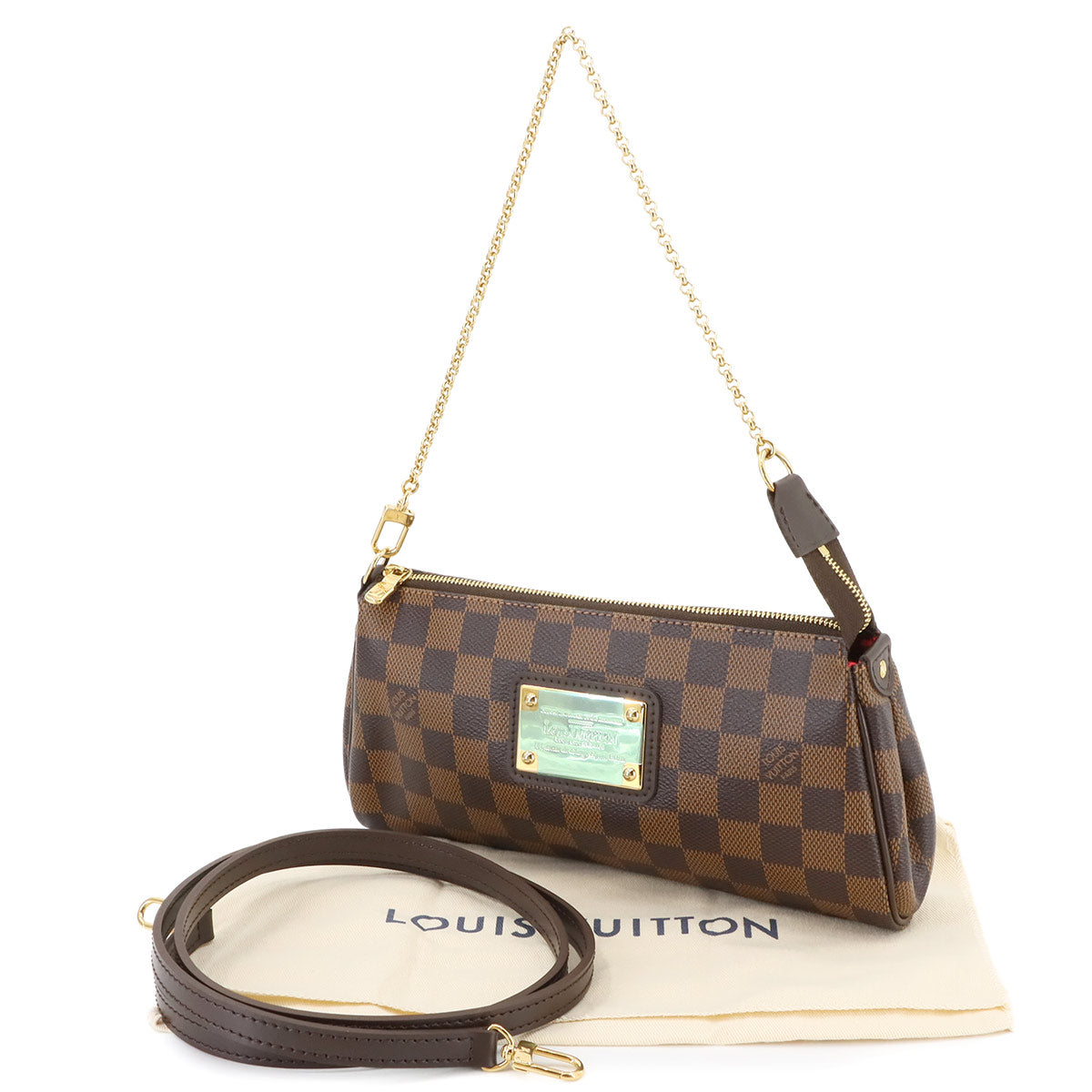 Damier Eva 2way Hand Shoulder Bag Ebene N55213 90268119