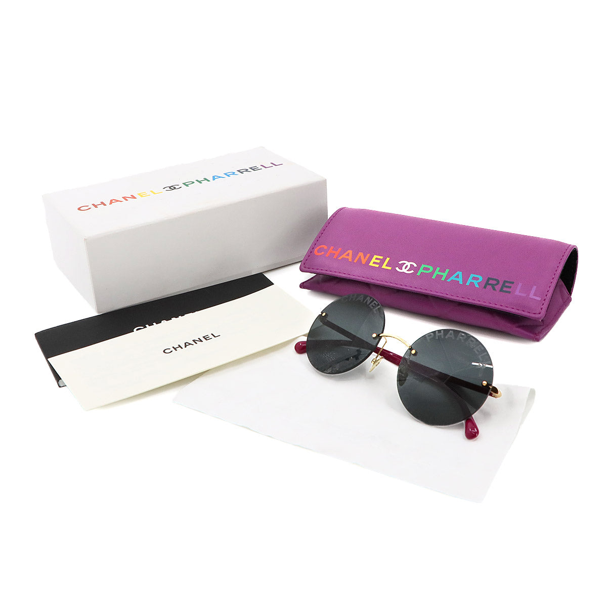 Round Sunglasses Eye Wear Pink Pharrell Williams A71318