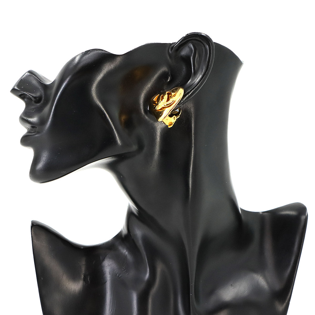 Heart Cocomark Earrings Gold 93P Accessory Vintage