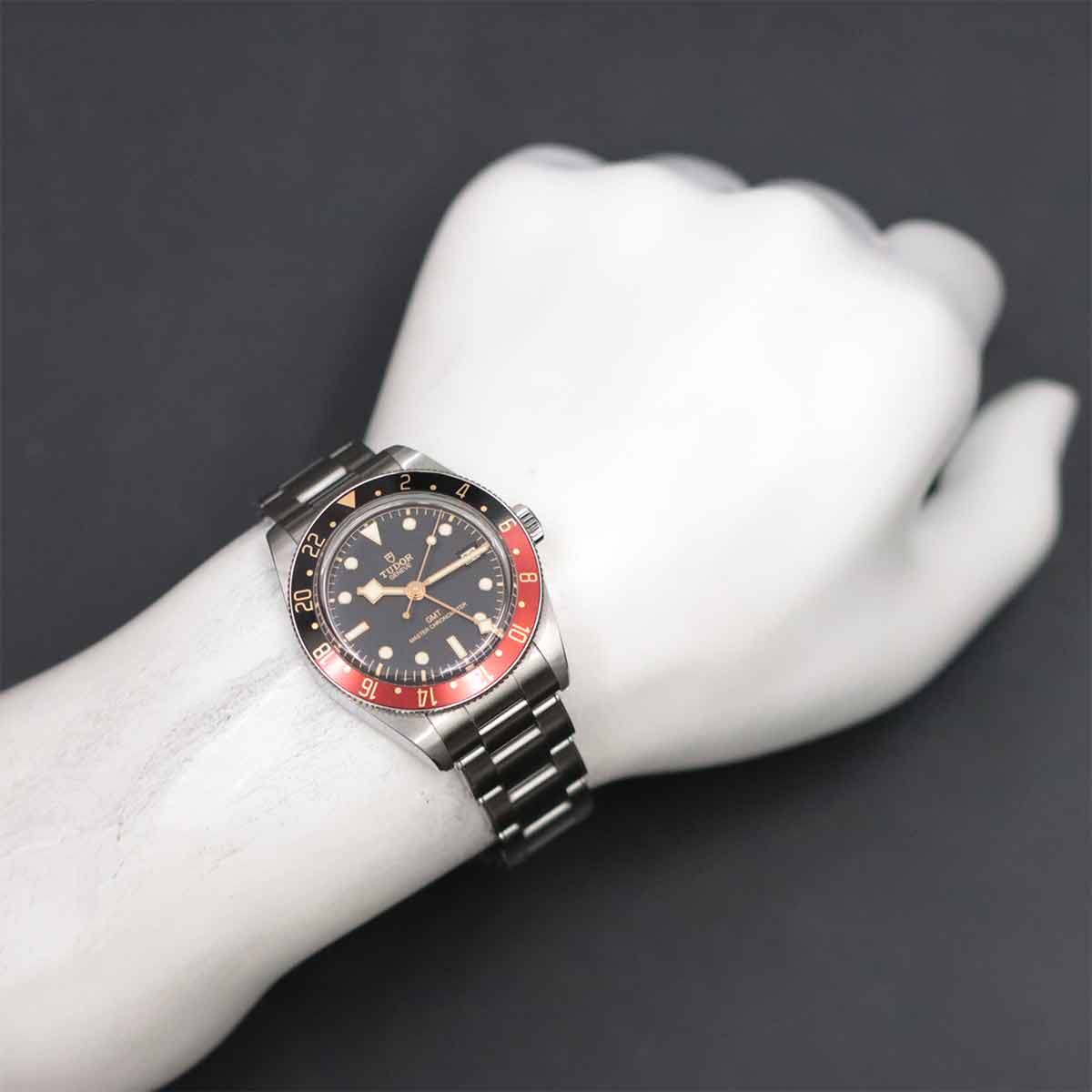 TUDOR Heritage Black Bay GMT 7939G1A0NRU Black Dial Mens Watch