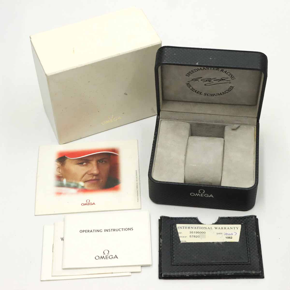 Speedmaster Racing 3519.50 Schumacher model Black Dial Mens