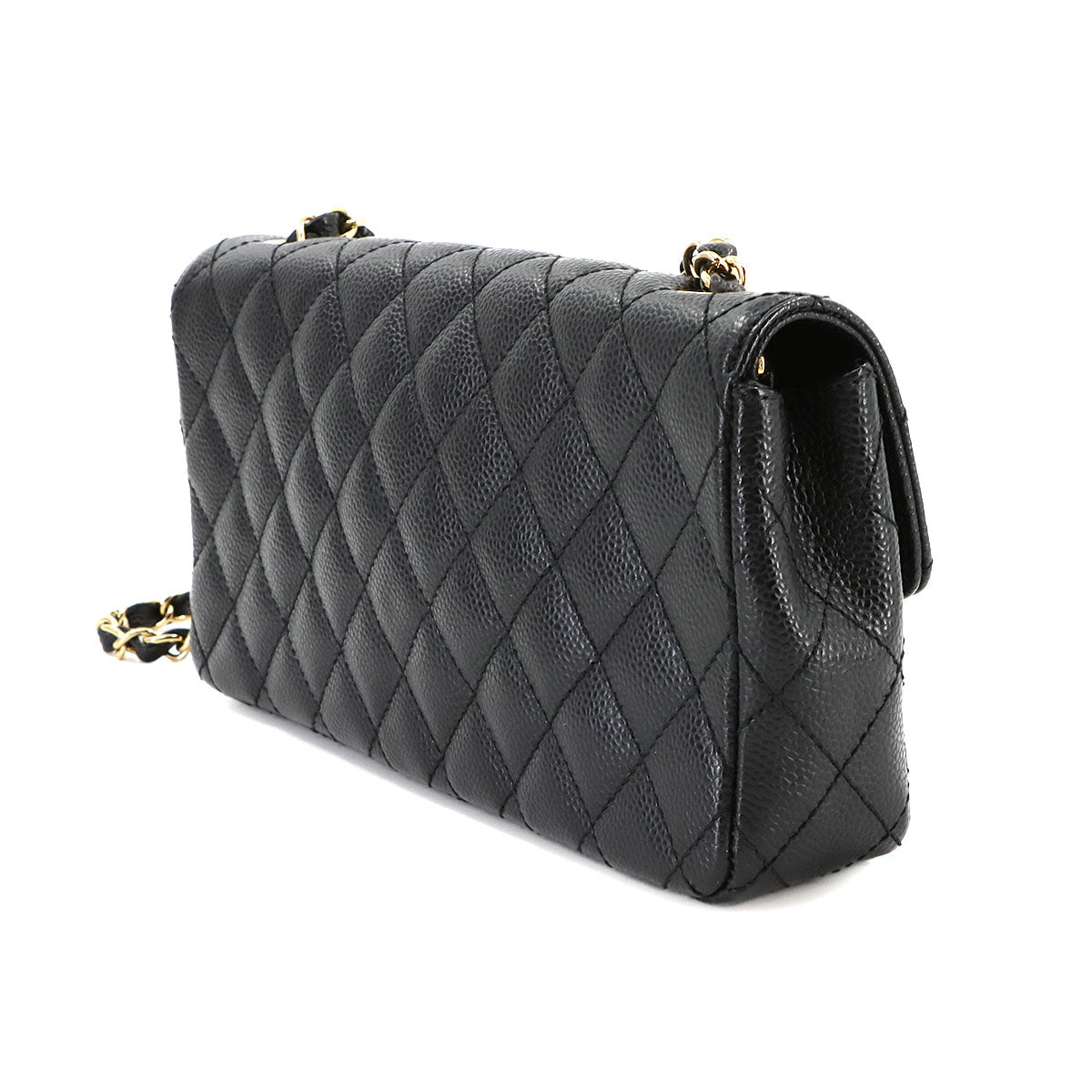 CMatelasse Chain Shoulder Bag Leather Black