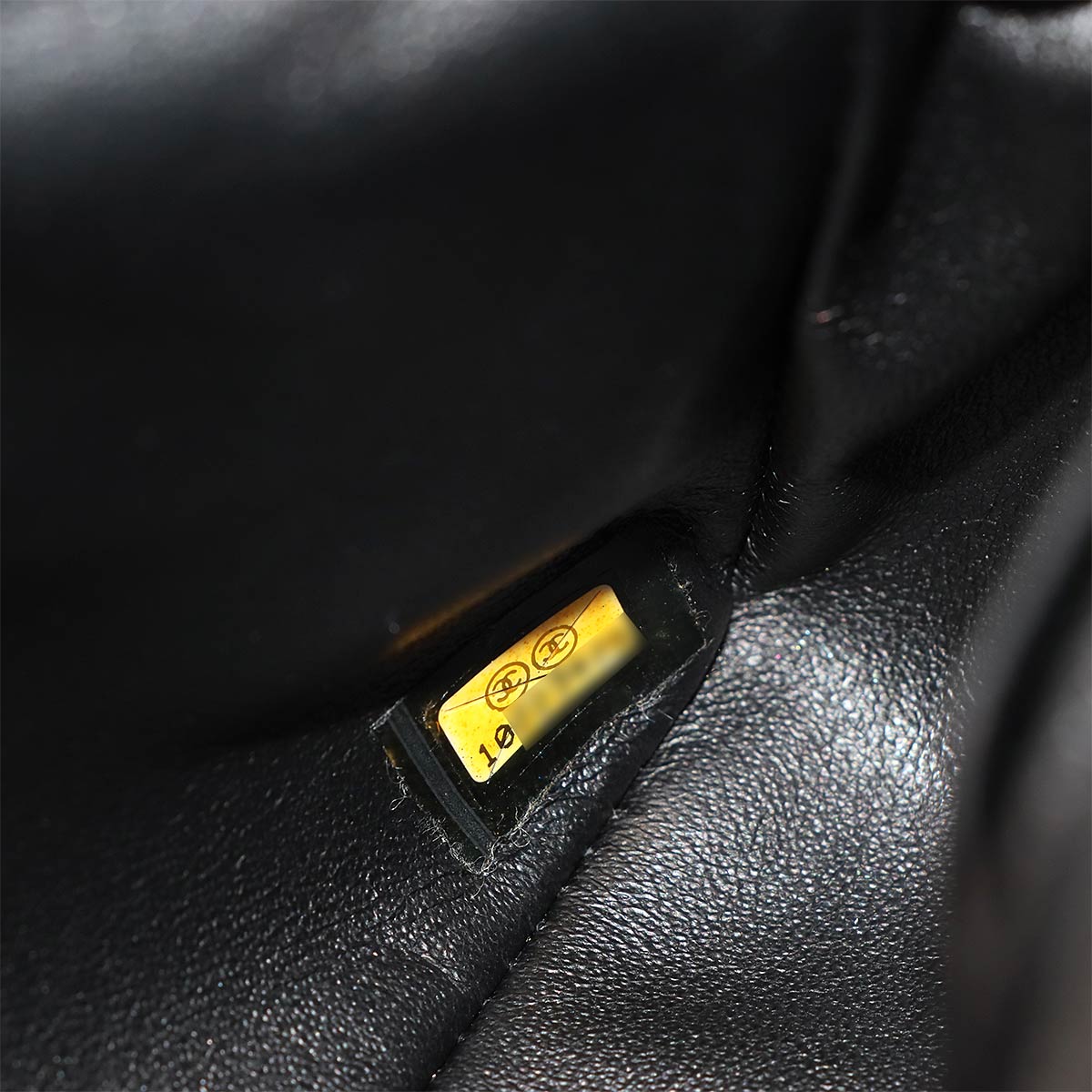 CMatelasse Chain Shoulder Bag Leather Black