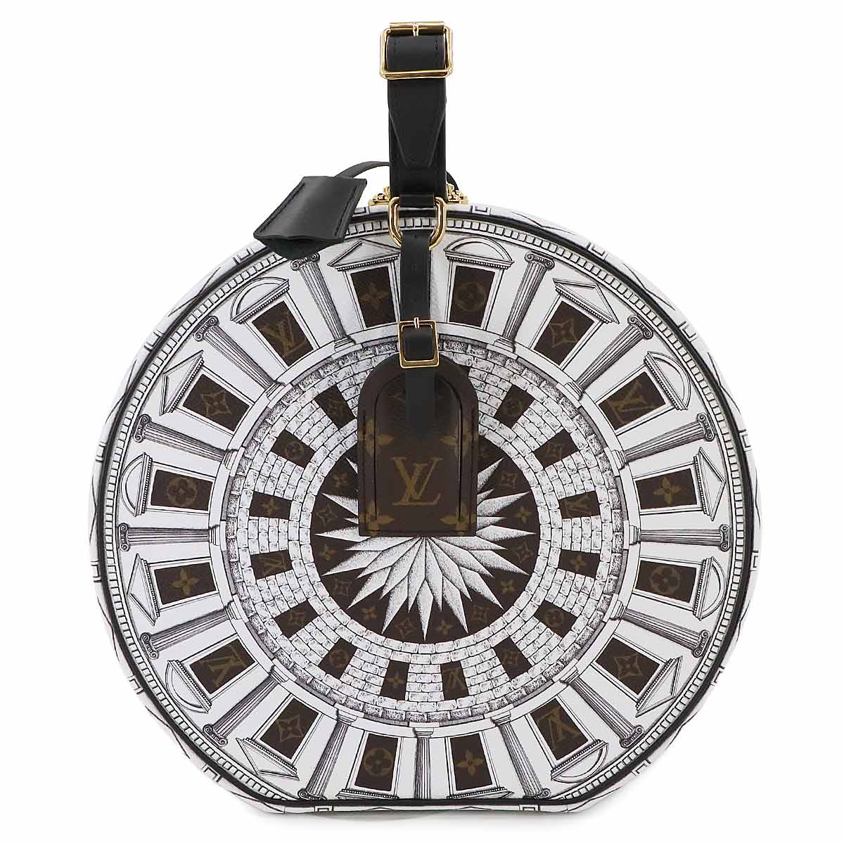 Boite Chapeau 30 Hat Case Fornasetti White Brown Purse 90269055