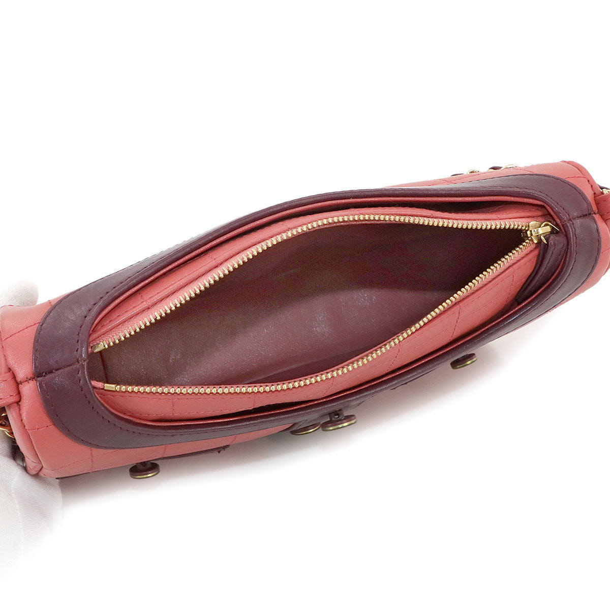 Girl Chanel Chain Shoulder Bag Leather Red A17540 Chocolate Bar