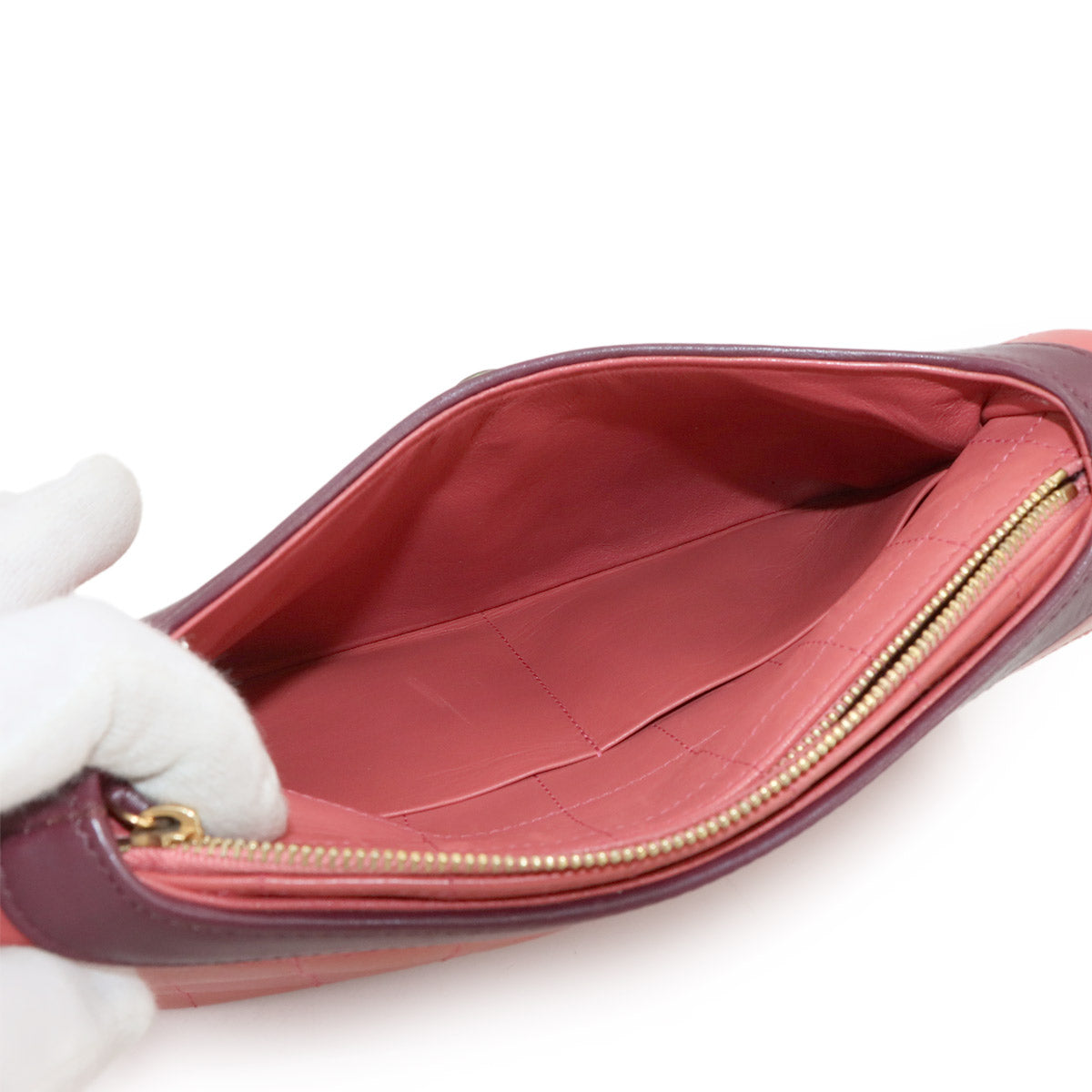 Girl Chanel Chain Shoulder Bag Leather Red A17540 Chocolate Bar