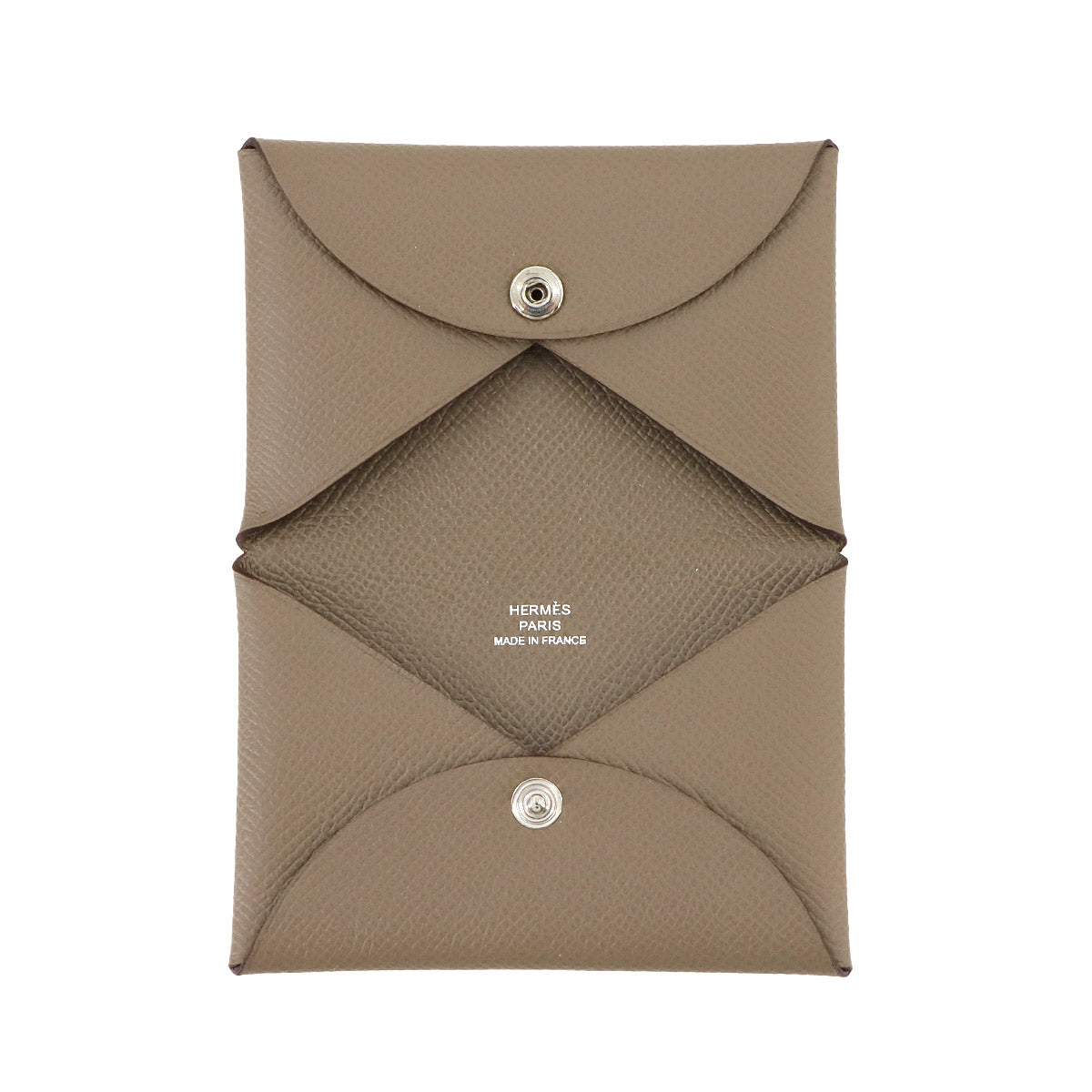 Calvi Card Case Veau Epsom Etoupe