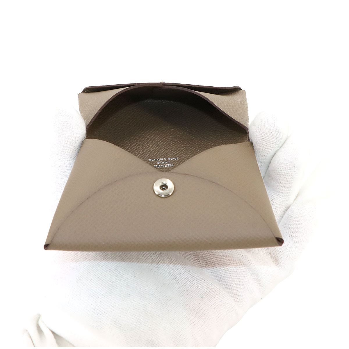 Calvi Card Case Veau Epsom Etoupe