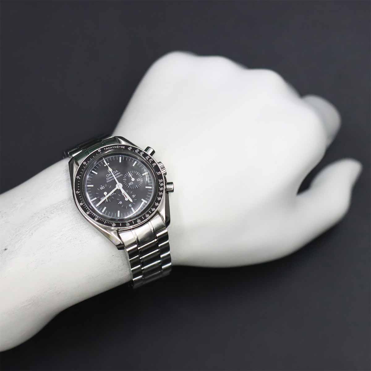 Speedmaster 3572 50 Hand Winding Black Dial Mens Watch
