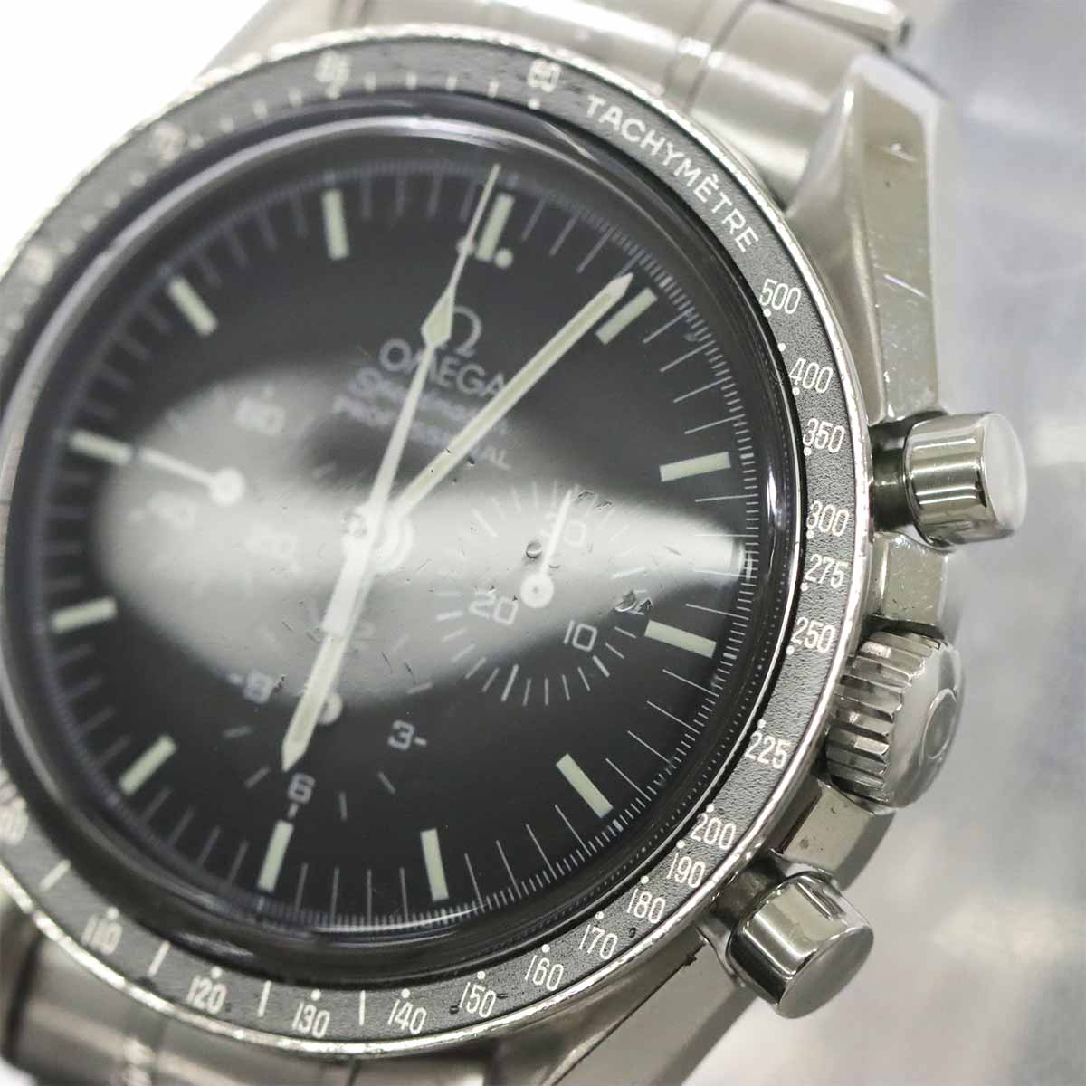 Speedmaster 3572 50 Hand Winding Black Dial Mens Watch