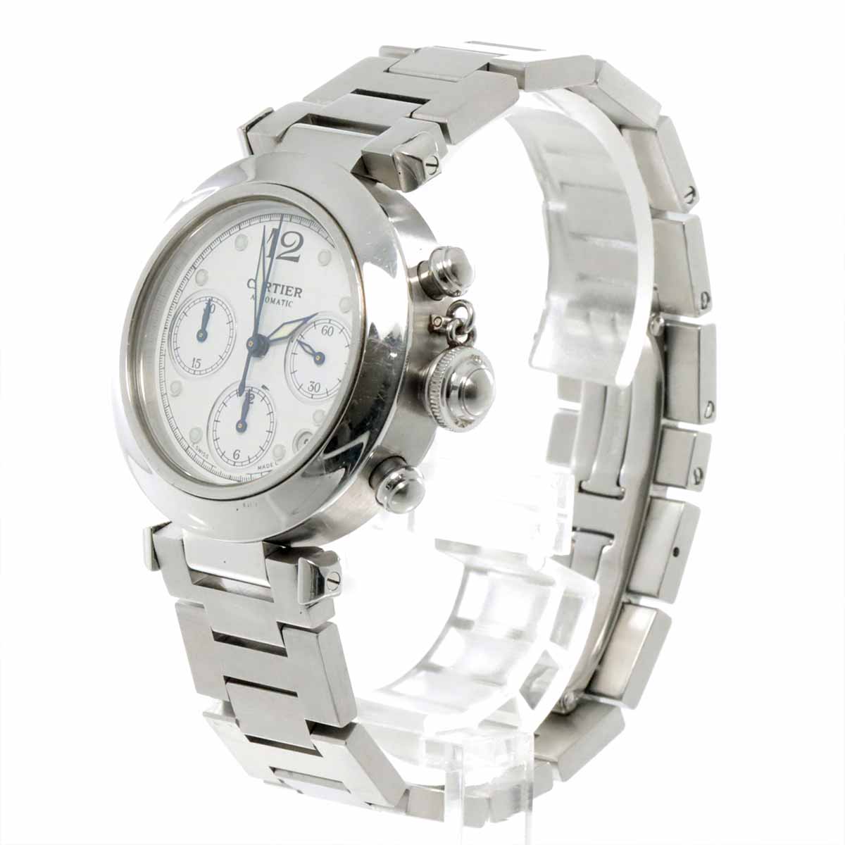 Pasha C Chronograph W31039M7 Automatic White Dial Boys Watch