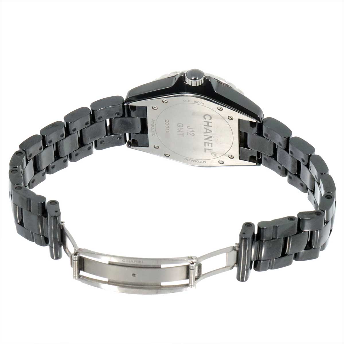 J12 GMT H3102 38mm Automatic Black Ceramic Mens Watch