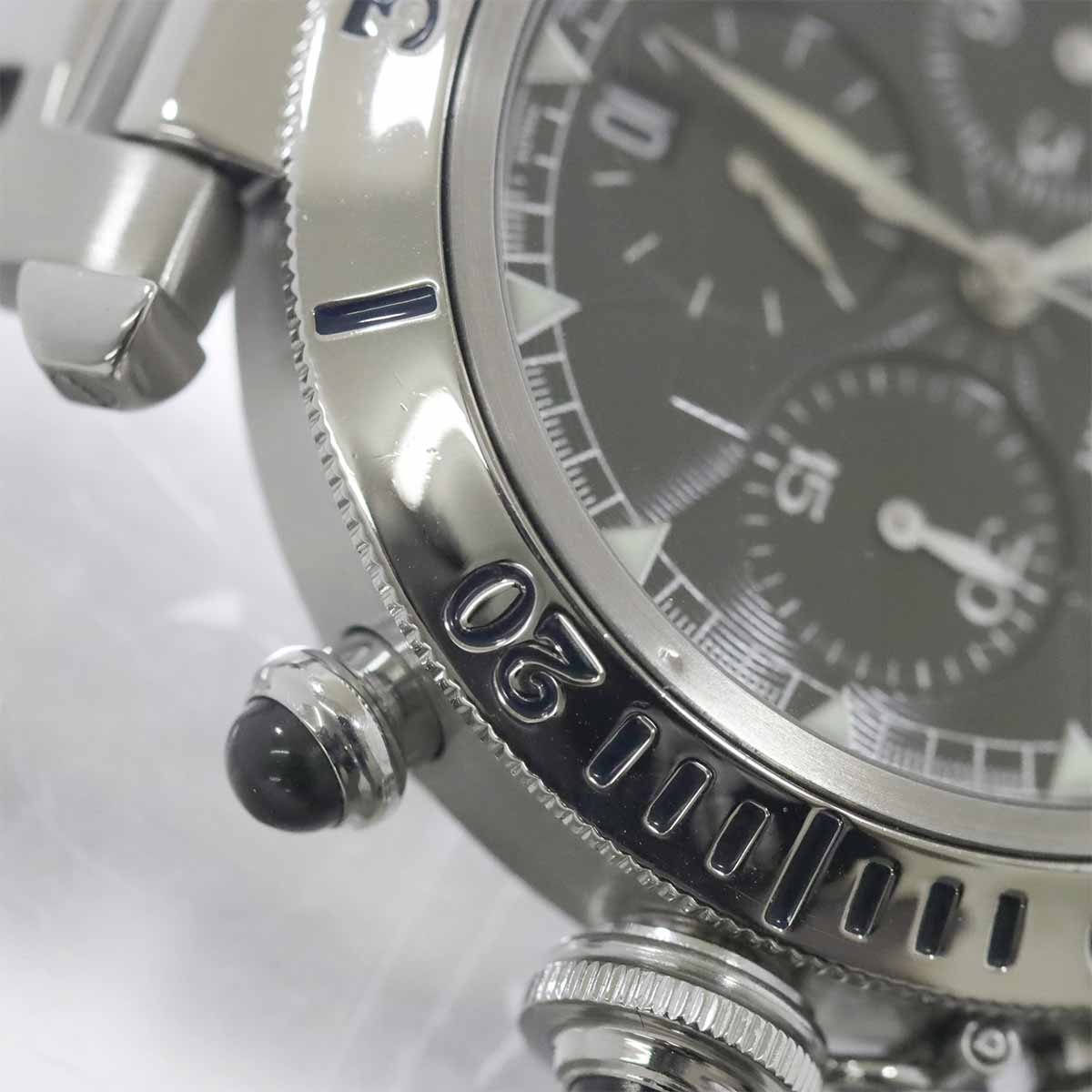 Pasha 38mm W31030H3 Chronograph Date Automatic Silver Dial