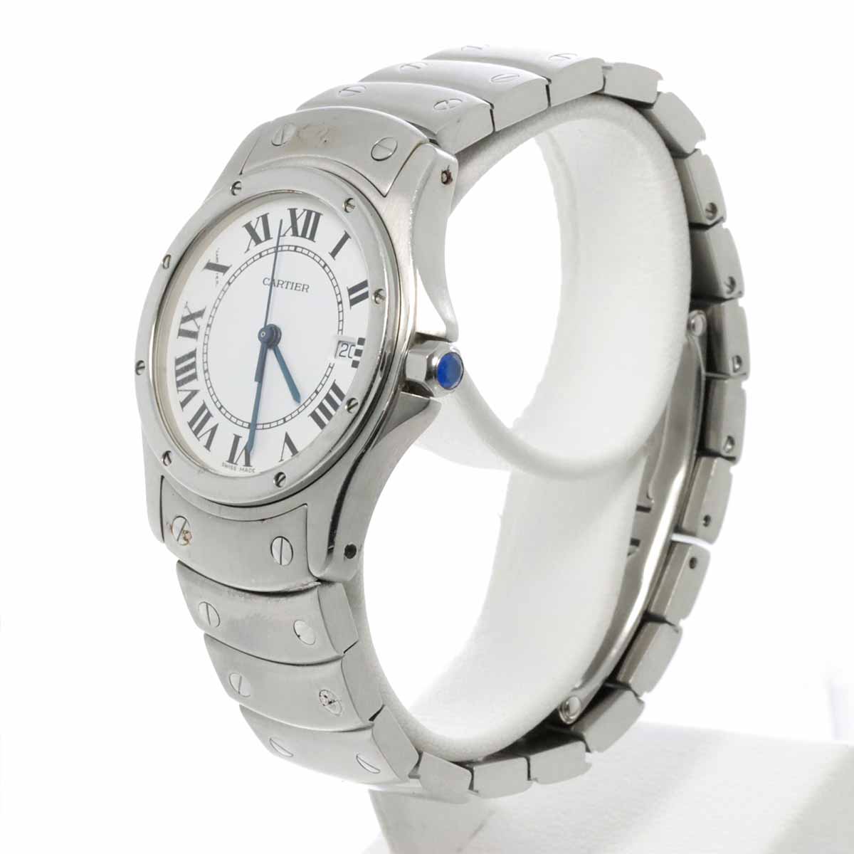 Santos Cougar MM W20027K1 White Dial Quartz Boys Wrist Watch