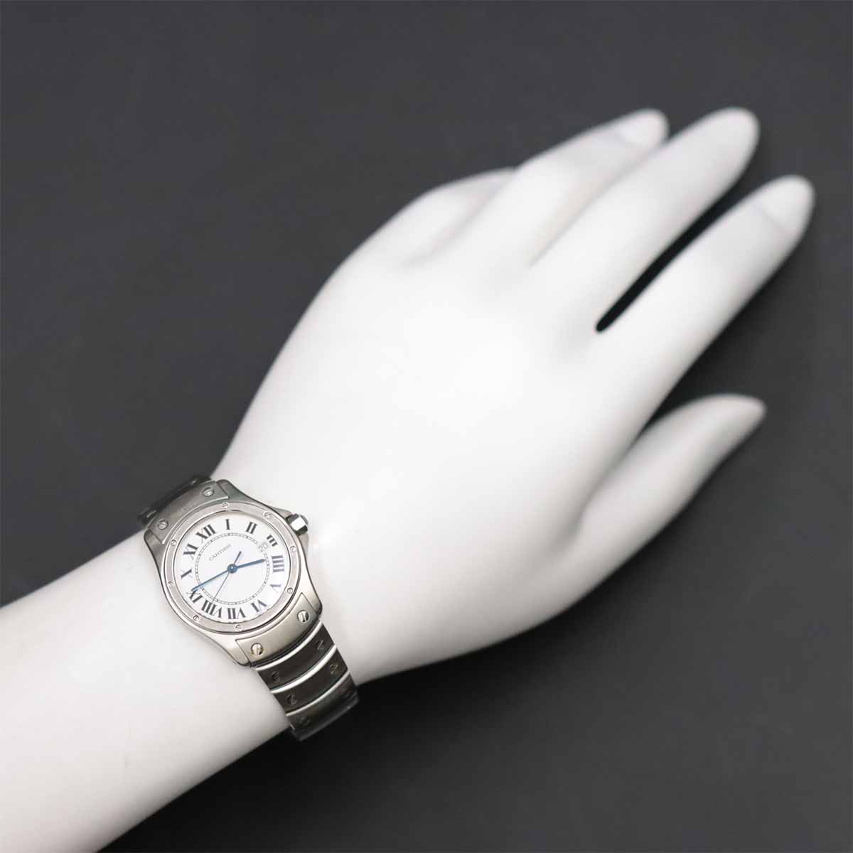 Santos Cougar MM W20027K1 White Dial Quartz Boys Wrist Watch