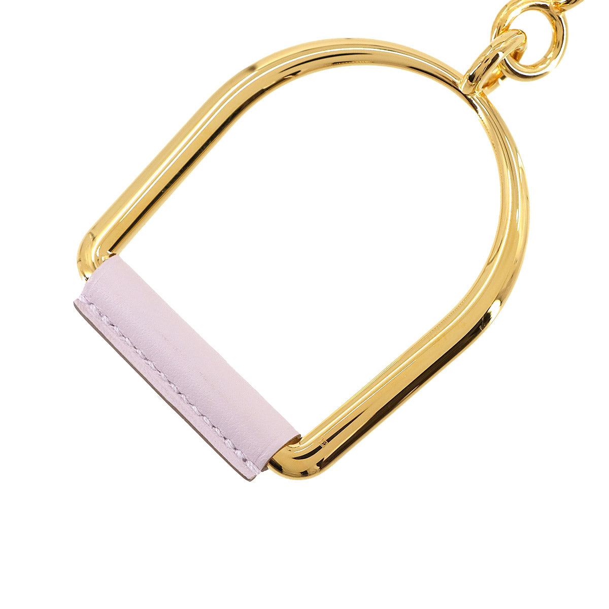 Heritage Equestre GM Necklace Pendant Gold Mauve Pale Accessory