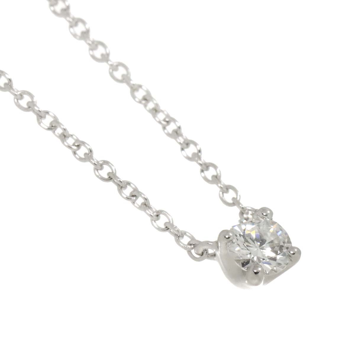 Diamond 0.15ct Necklace 18K White Gold 750