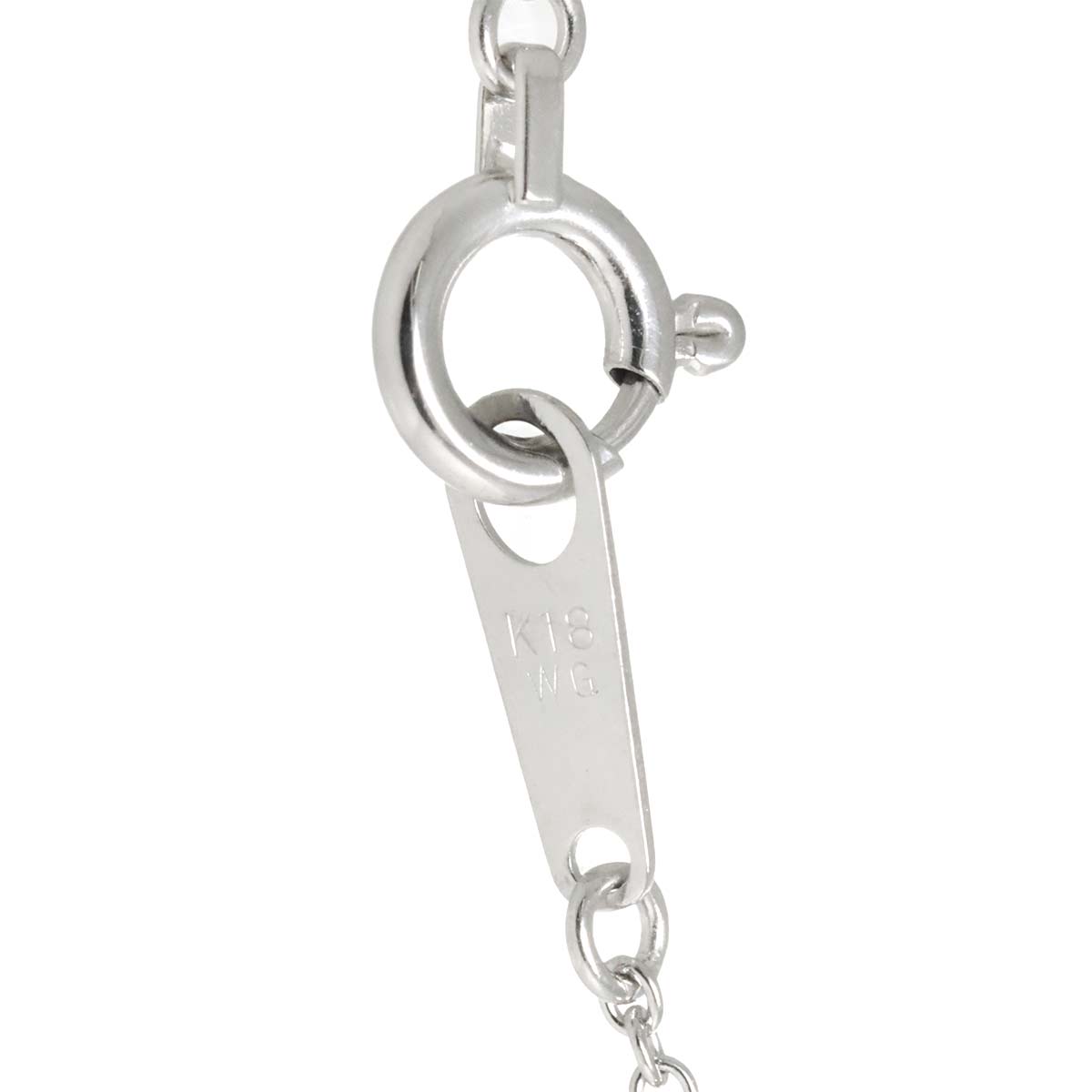 Diamond 0.15ct Necklace 18K White Gold 750