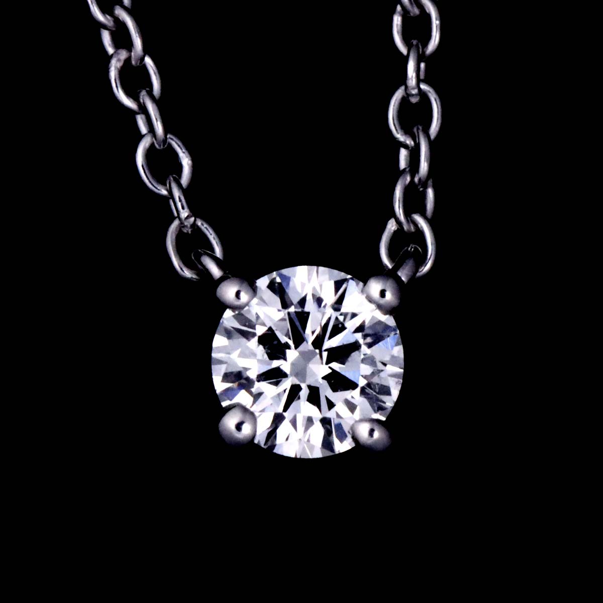 Diamond 0.15ct Necklace 18K White Gold 750