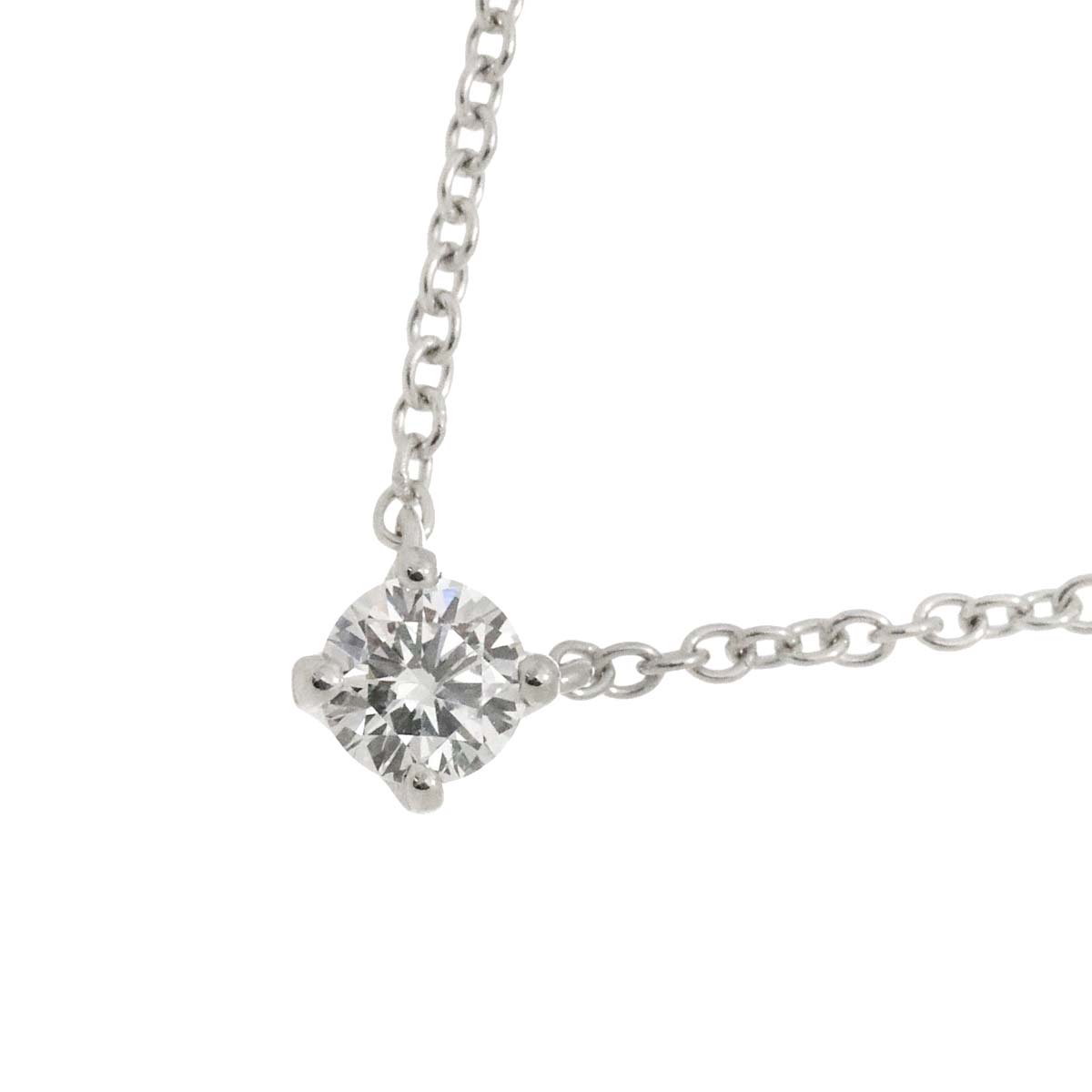 Diamond 0.15ct Necklace 18K White Gold 750