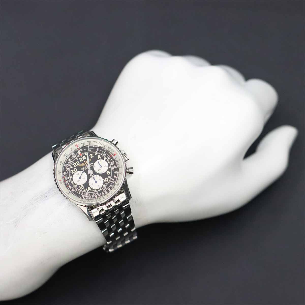 Navitimer Cosmonaute A12019 Chronograph Black Dial Mens