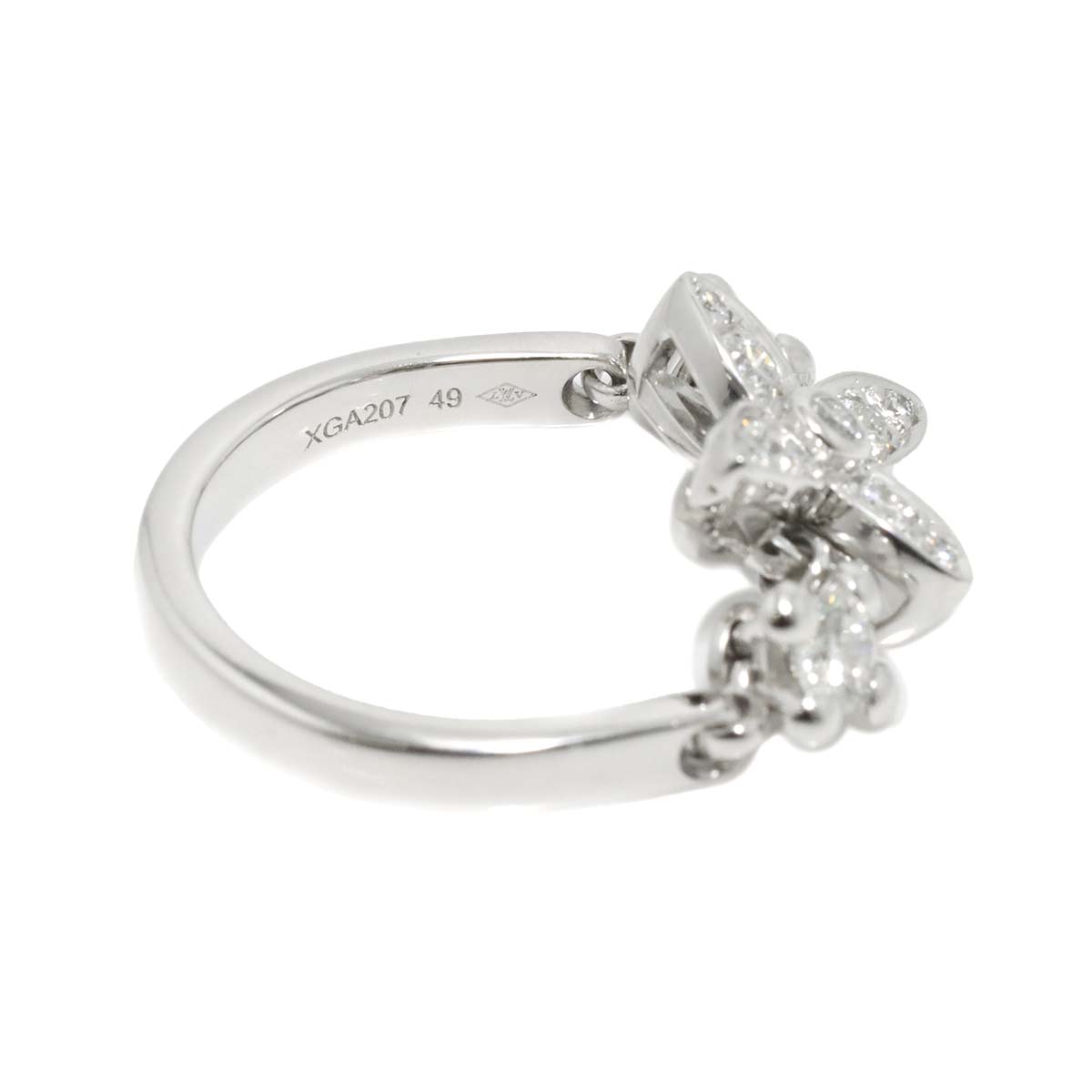 LOUIS VUITTON Star Blossom Diamond Ring 18K WG 750 size49 4.75-5(US)