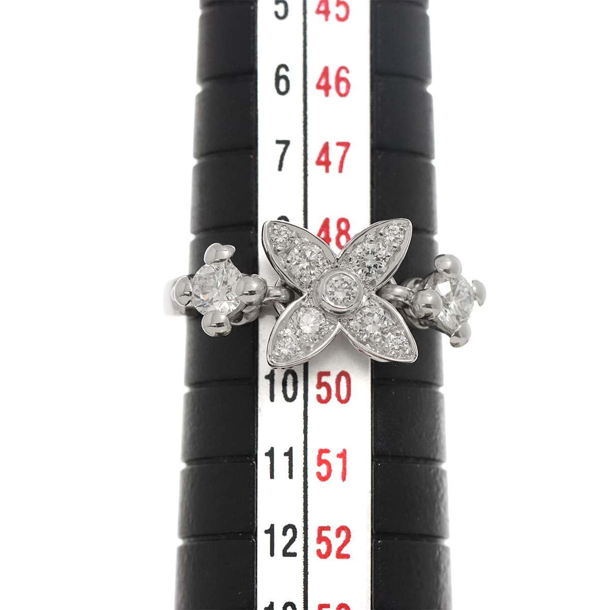 LOUIS VUITTON Star Blossom Diamond Ring 18K WG 750 size49 4.75-5(US)