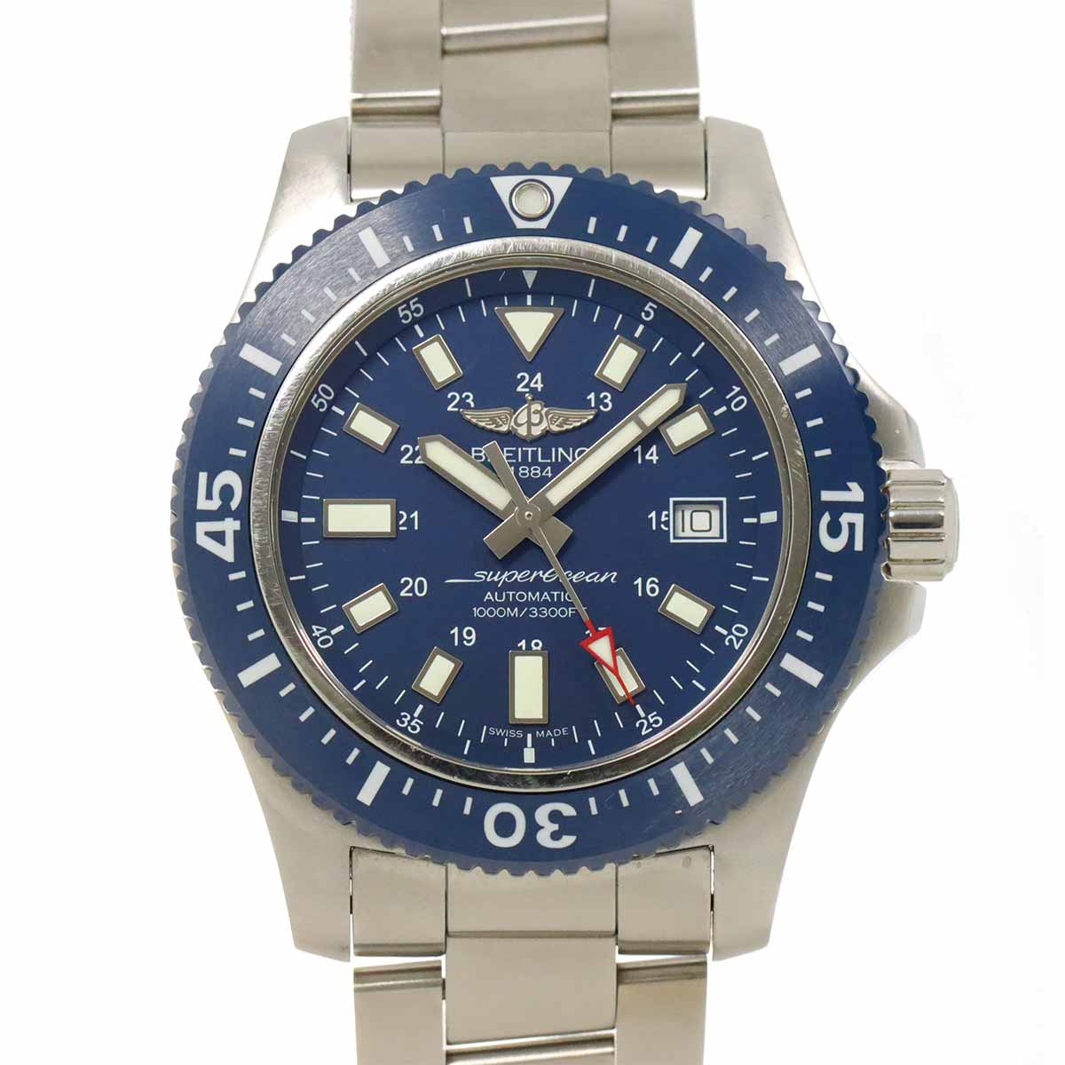 Superocean 44 Y17393 Automatic Date Blue Dial Mens