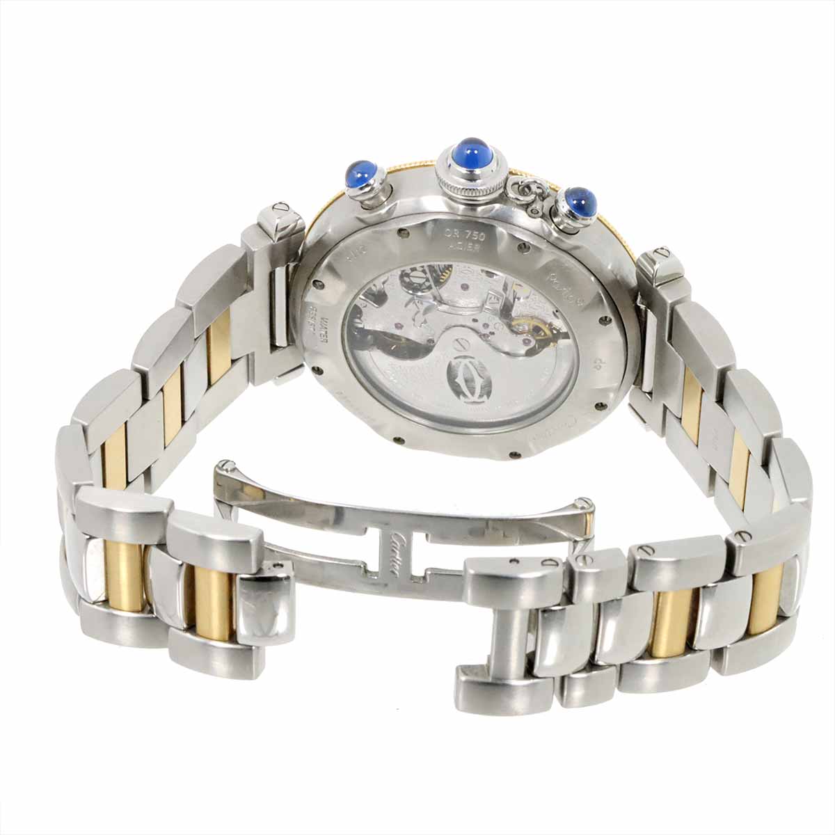 Pasha 38mm W31036T6 Chronograph Date Automatic Silver Dial