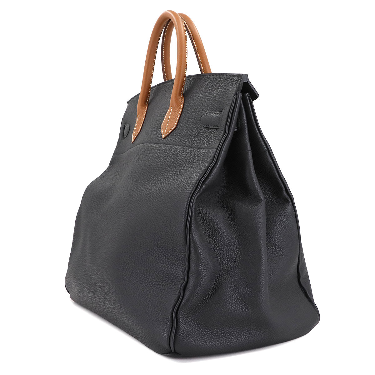 Haut a Courroies 40 Hand Bag Evercolor Black Gold Bleu France