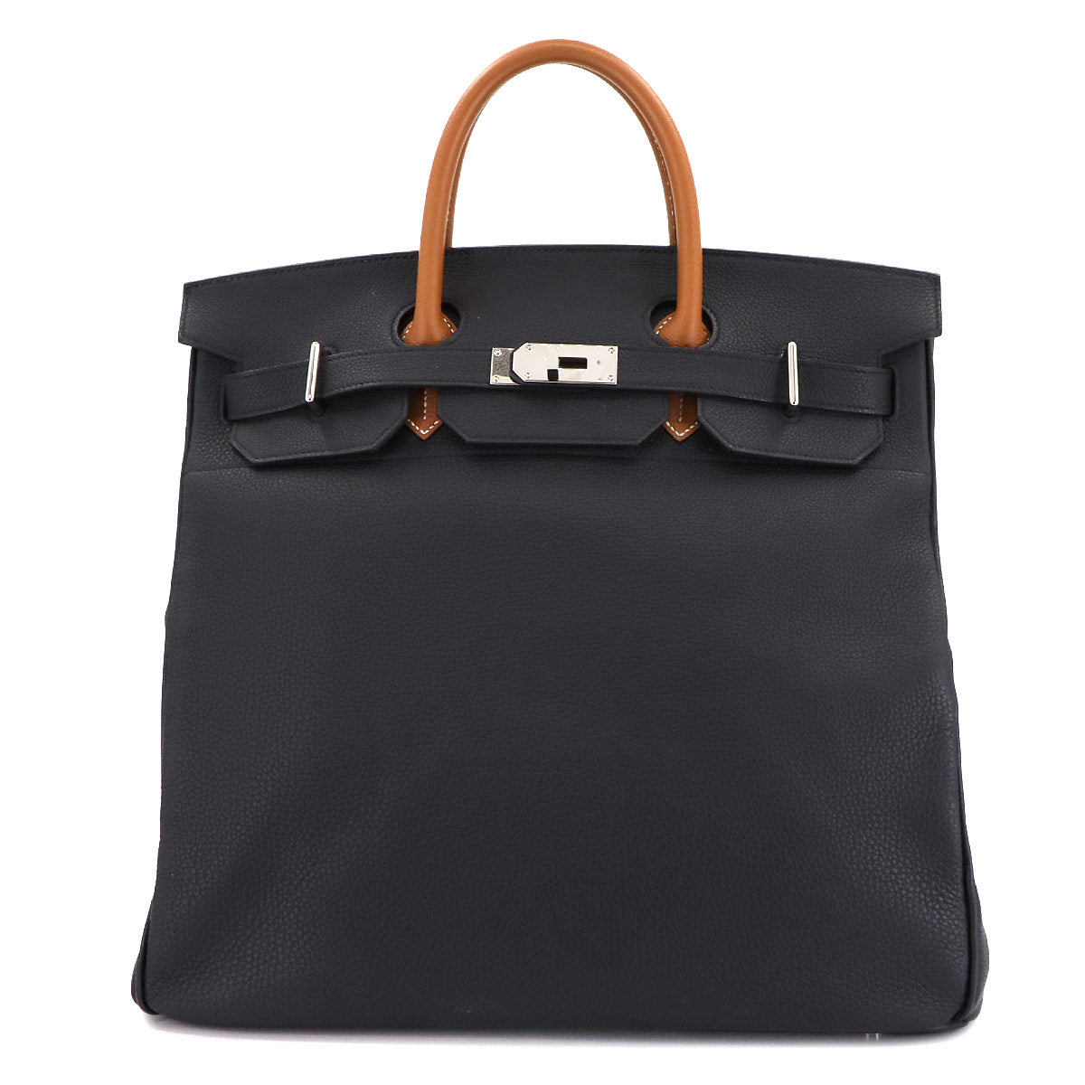 Haut a Courroies 40 Hand Bag Evercolor Black Gold Bleu France