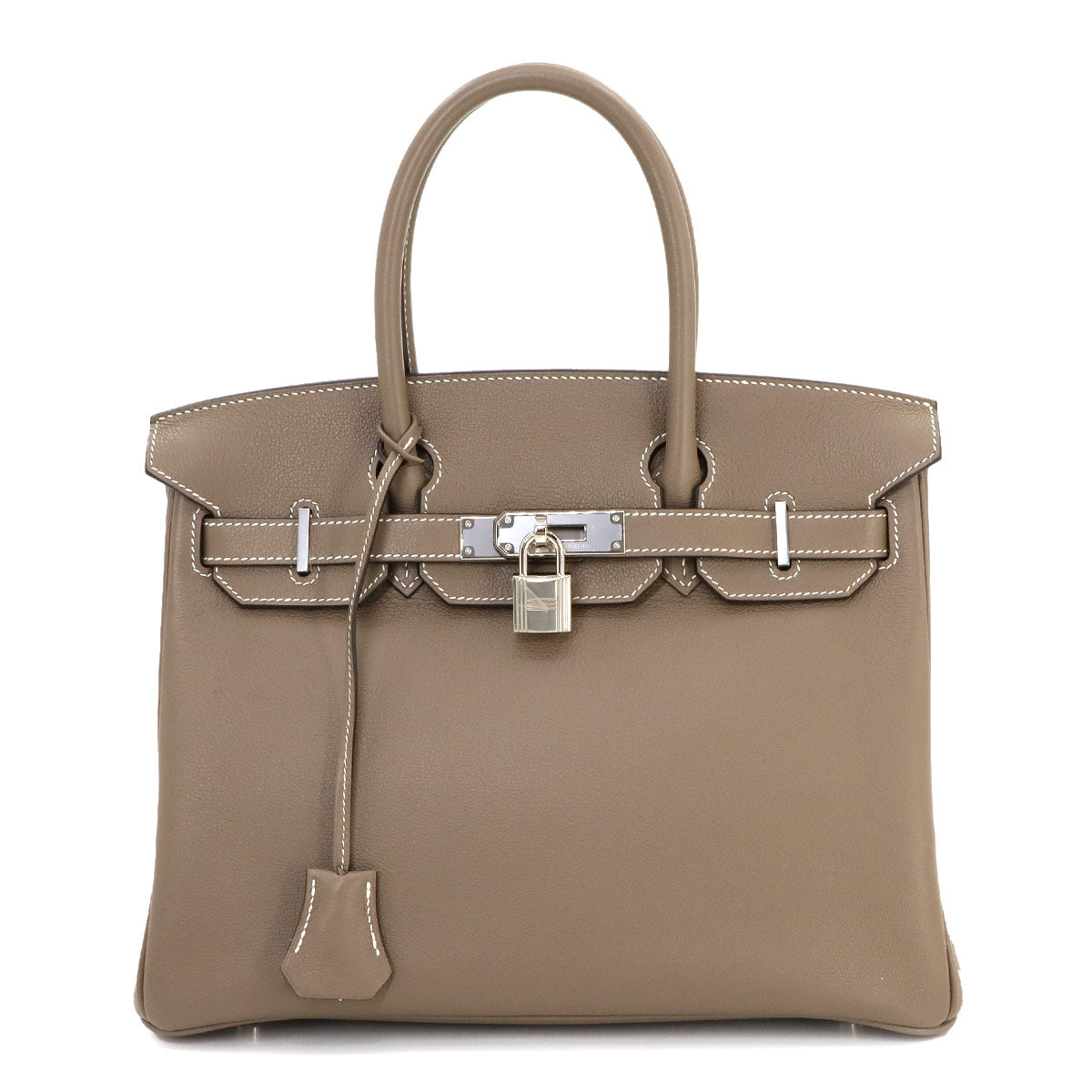 Birkin 30 Hand Bag Evercolor Etoupe Purse 90270929..