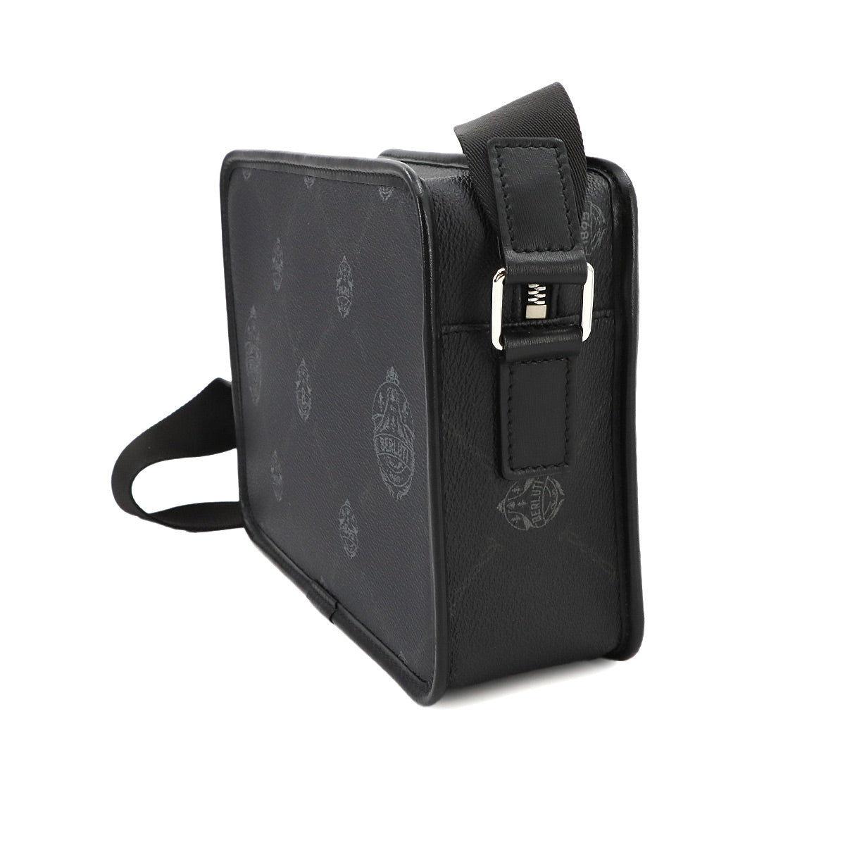 Cruiser Shoulder Bag PVC Leather Black Purse