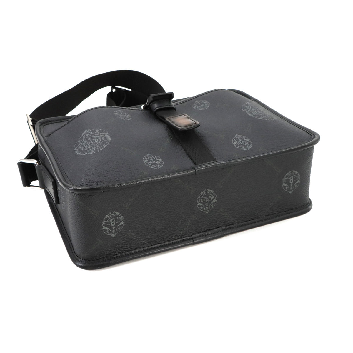 Cruiser Shoulder Bag PVC Leather Black Purse