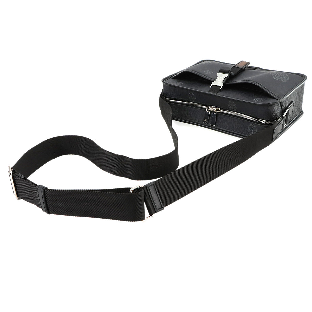 Cruiser Shoulder Bag PVC Leather Black Purse