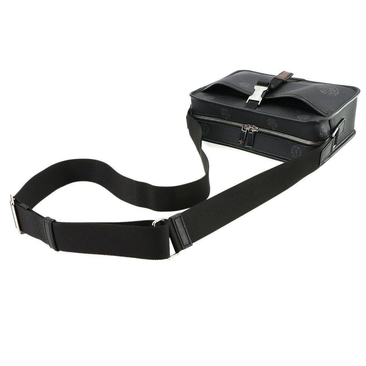 Cruiser Shoulder Bag PVC Leather Black Purse