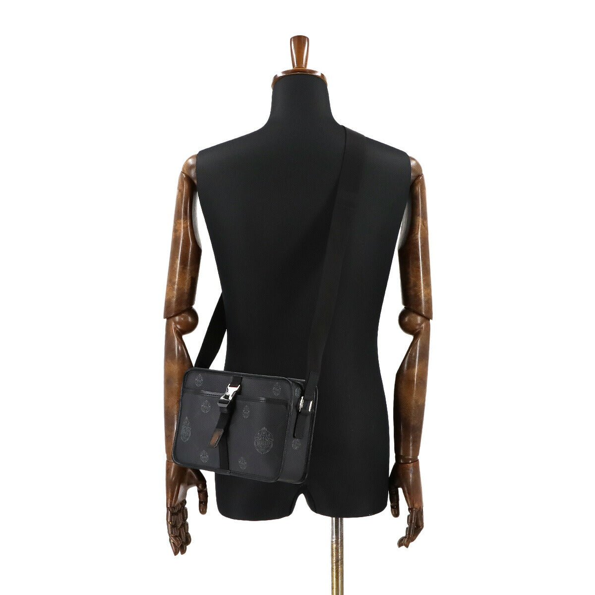 Cruiser Shoulder Bag PVC Leather Black Purse